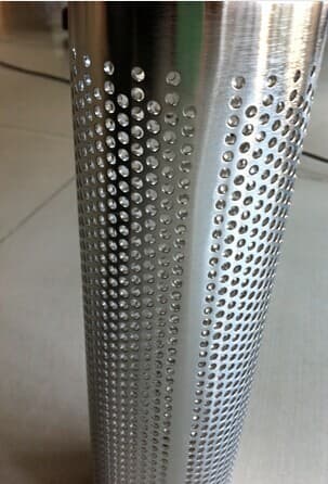 straight seam filter perforated center tube